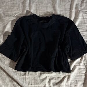 Zara Black Short Sleeve Tee